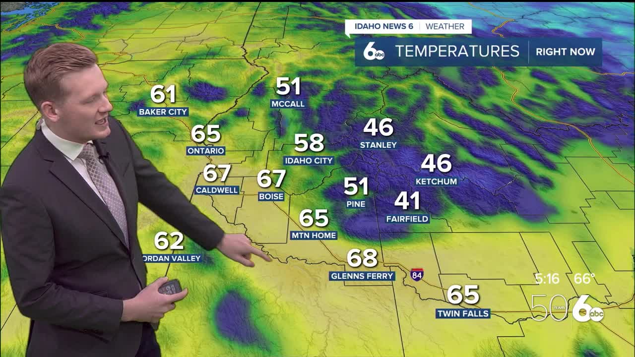 Cooler temperatures and rounds of rain in store for Idaho