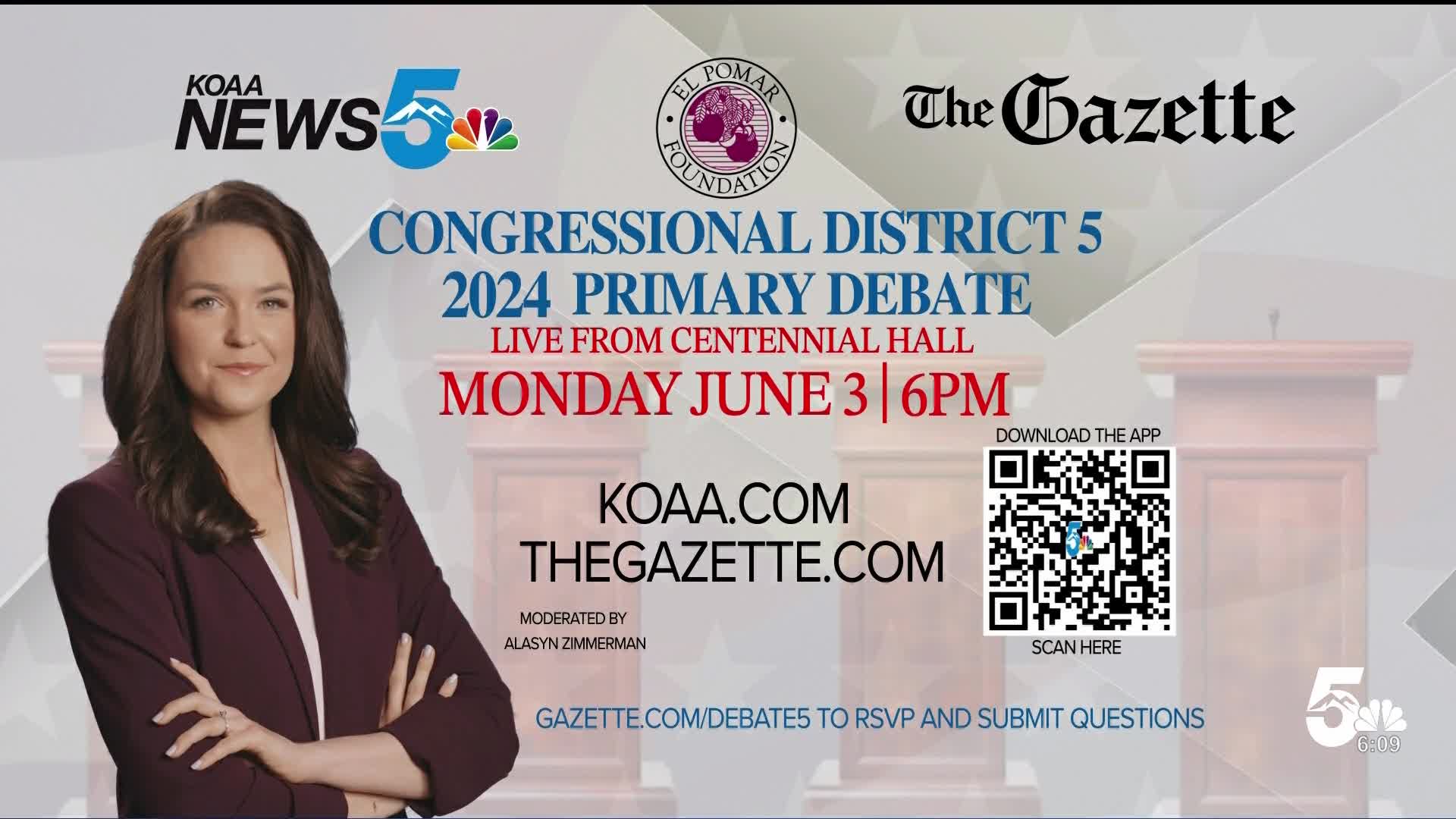 KOAA News5 and The Gazette host Congressional District 5 Primary Debate