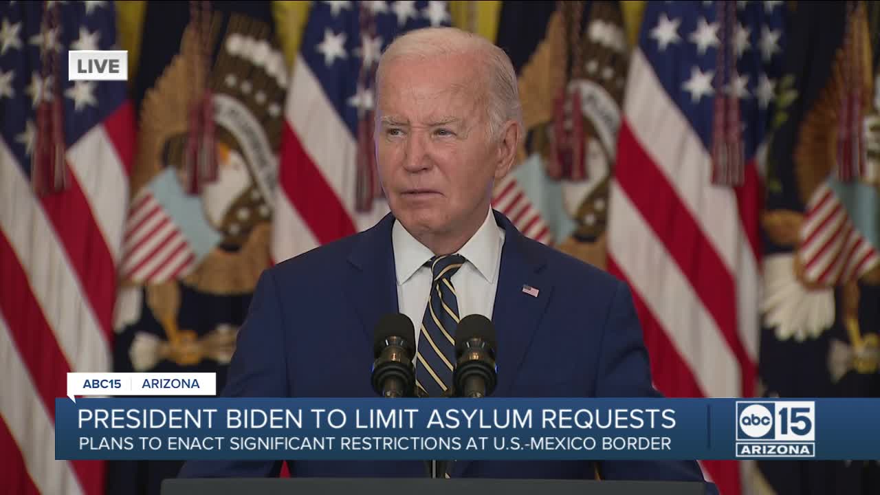 Biden rolls out migration order that aims to shut down asylum requests