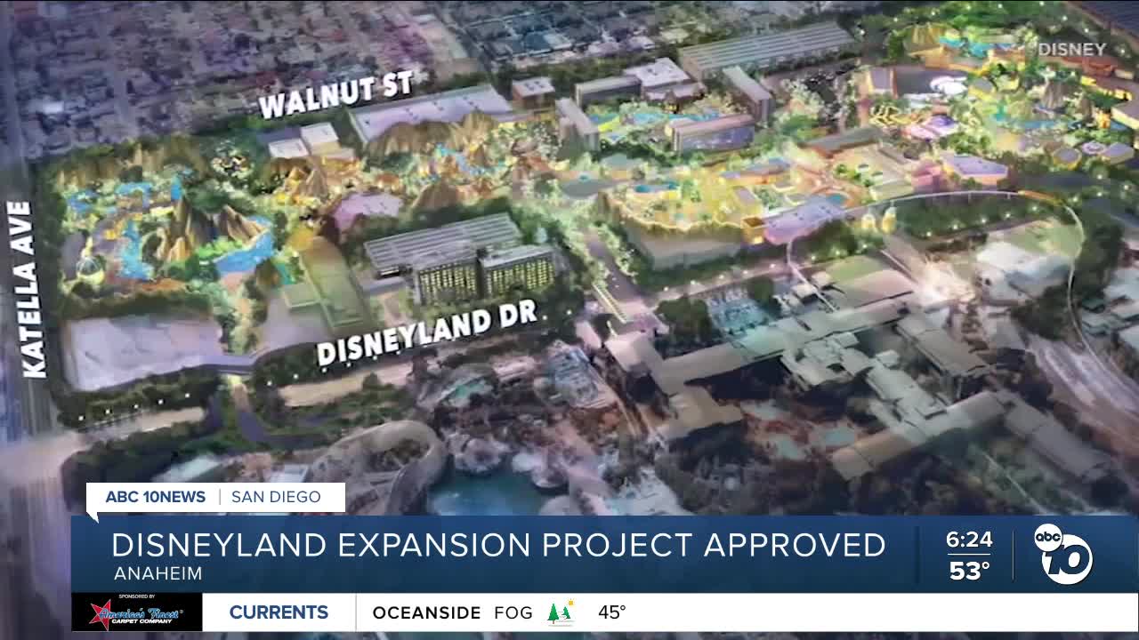 Anaheim City Council gives a key approval for Disneyland expansion plan