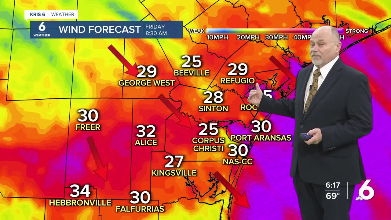 Windy & warm Thursday, colder with high winds Friday...bitter cold Monday