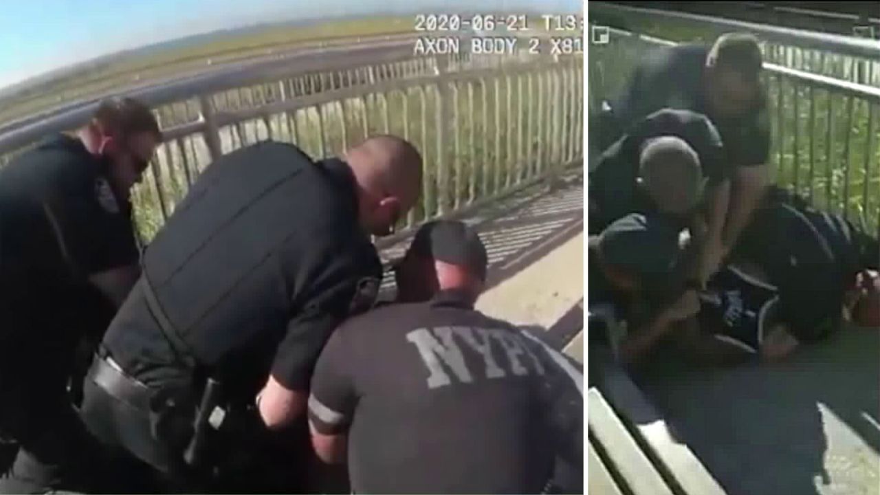 NYPD officer hit with criminal charges for apparent chokehold use in