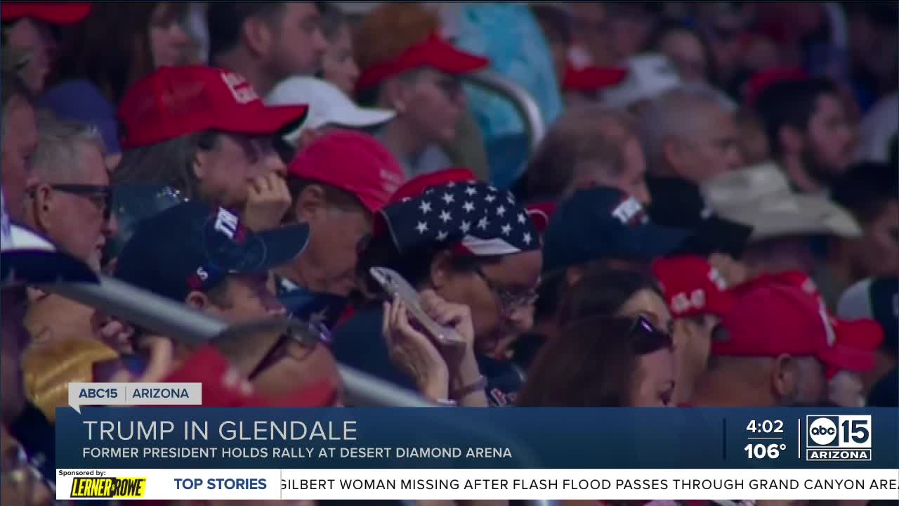 100+ people treated for heat exhaustion ahead of Trump rally in Glendale
