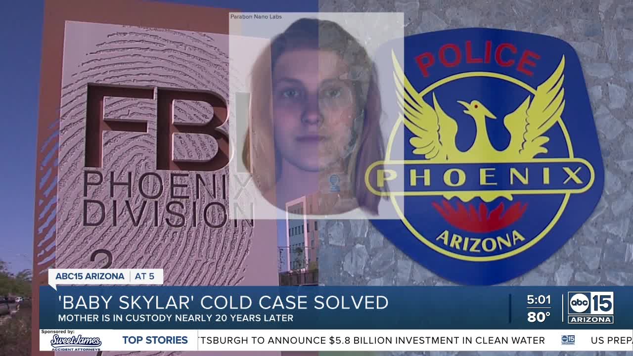 Woman arrested in 2005 cold case of baby found dead at Sky Harbor Airport