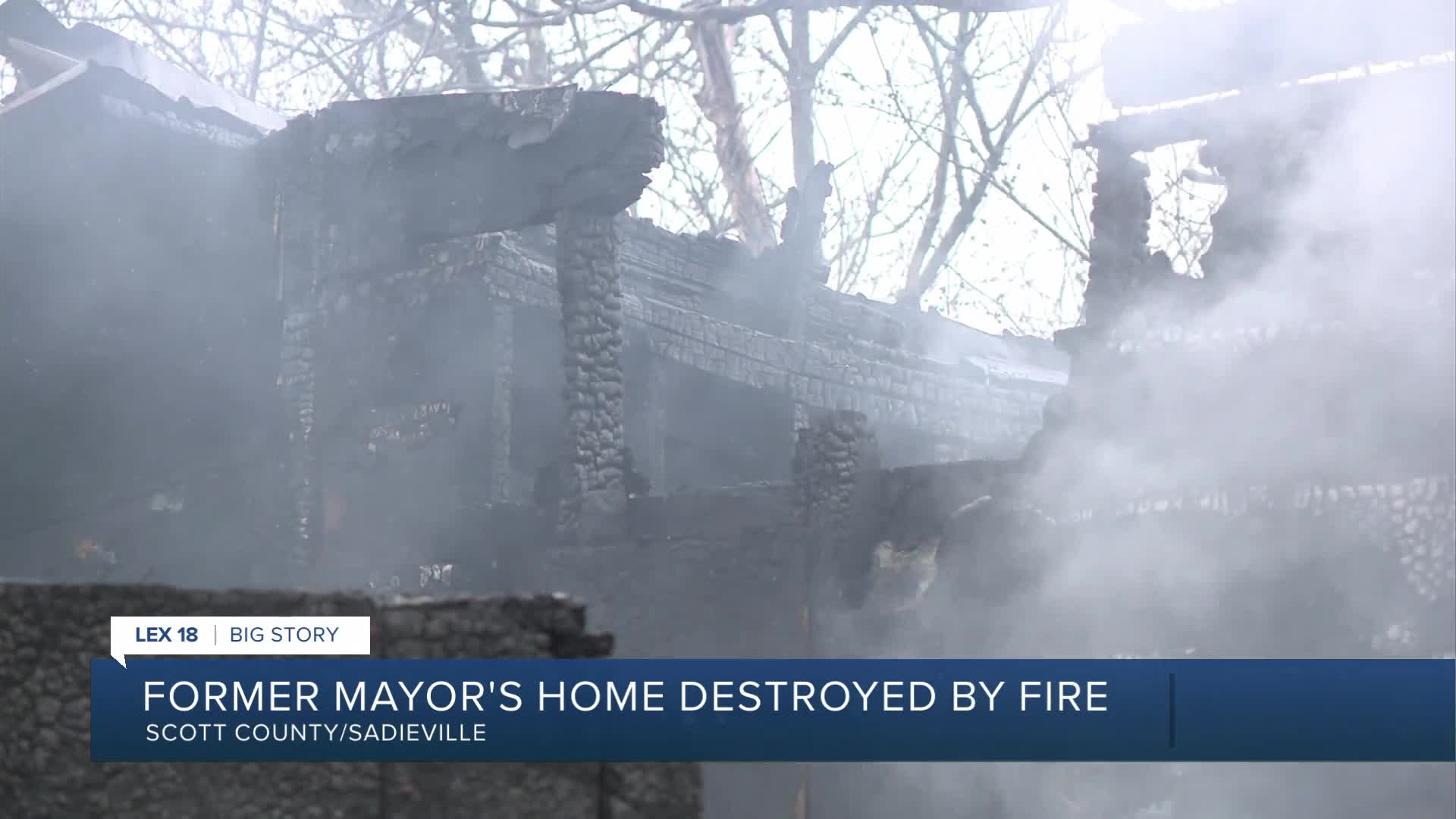 Former mayor's home destroyed by fire in Sadieville