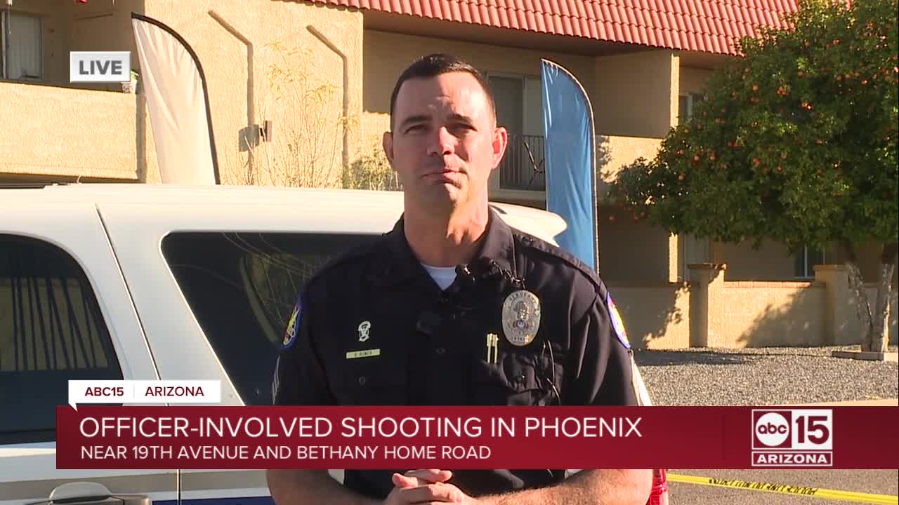 Man shot by Phoenix officers near 19th Avenue and Bethany Home Road Tuesday