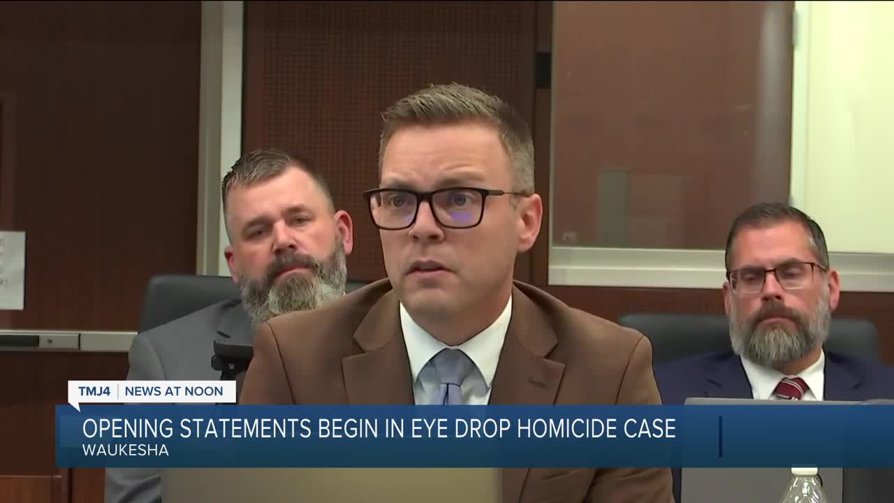Opening remarks, testimony begin in eye drop murder case in Wisconsin