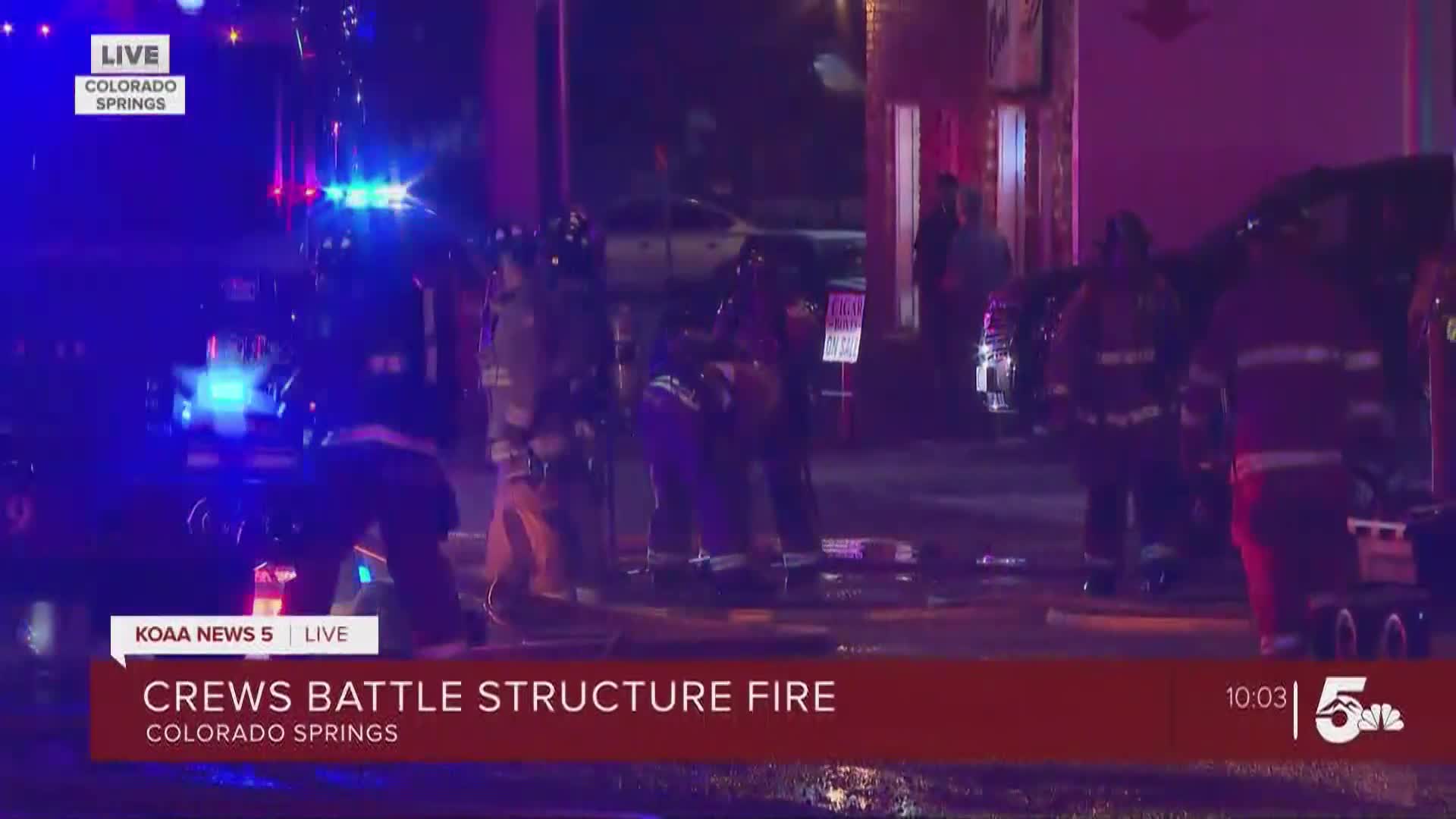 Crews douse 2-alarm fire at Colorado Springs restaurant