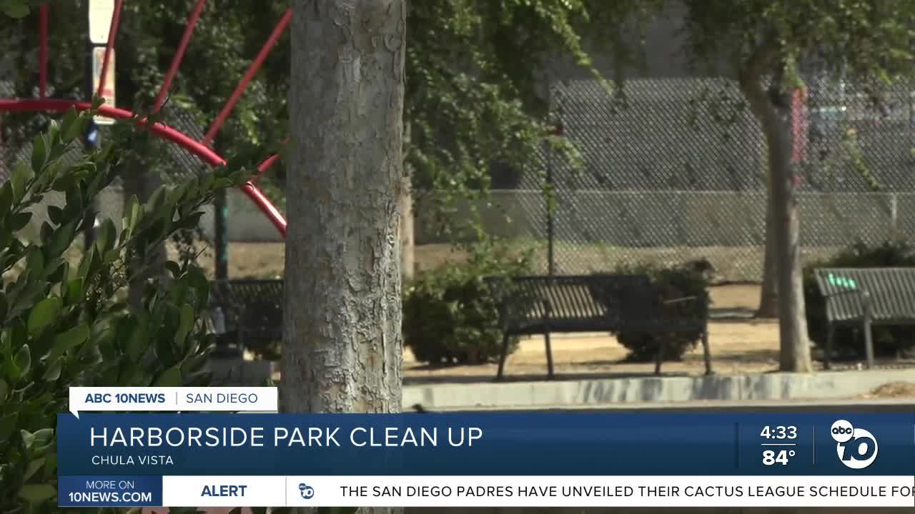 City of Chula Vista clears homeless encampment at Harborside Park