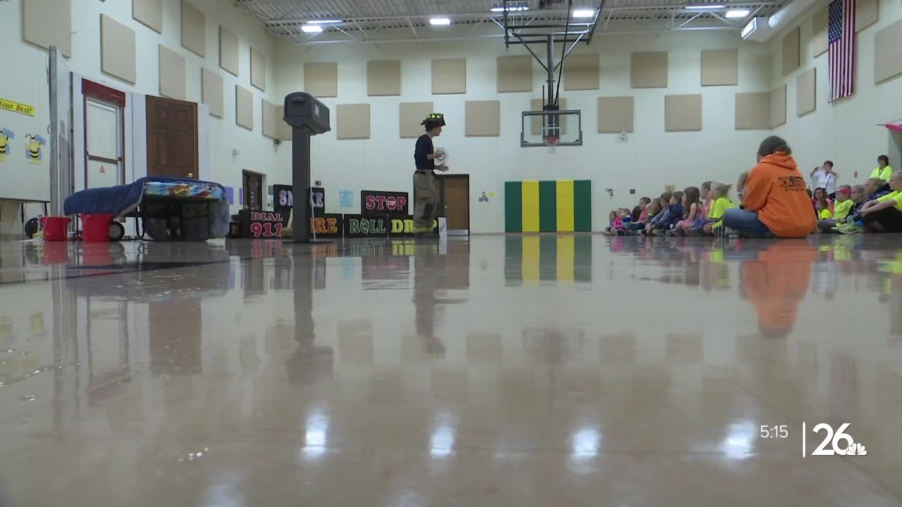 NeenahMenasha fire department visit elementary schools to teach safety