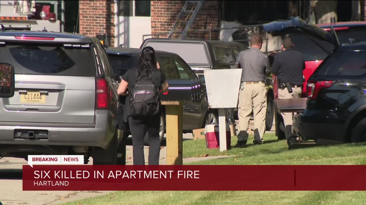 6 dead in Hartland apartment fire, criminal investigation underway