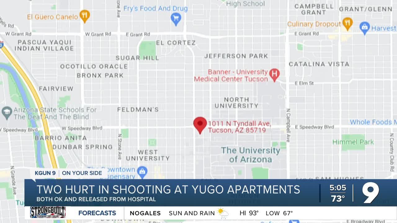 UA police investigating shooting at Yugo Apartments