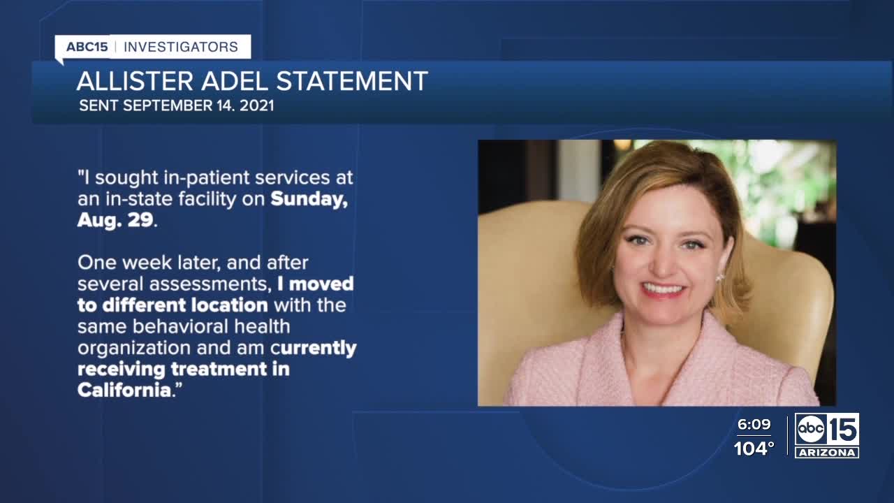 County Attorney Adel in outofstate rehab, still running office