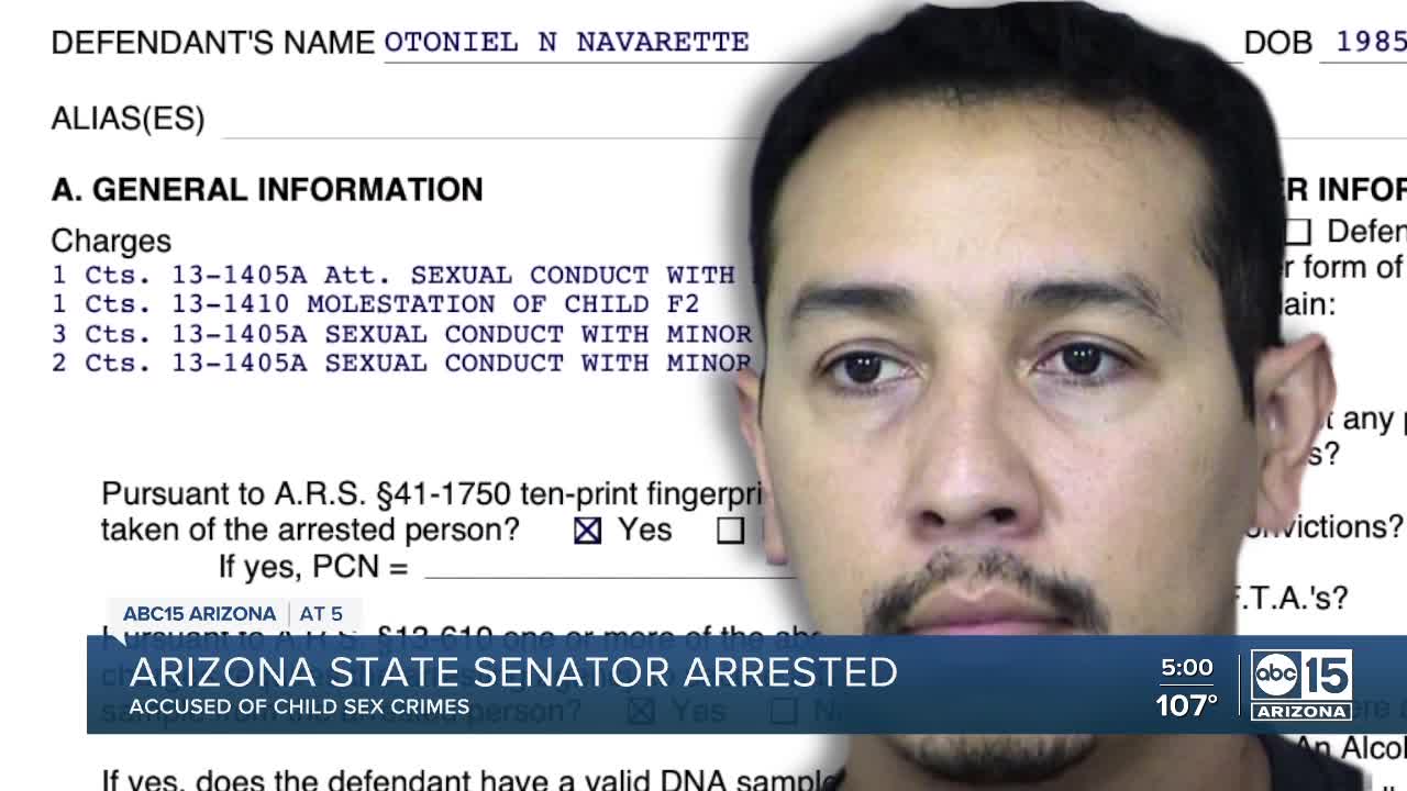 Arizona Senator Tony Navarrete accused of child sex crimes