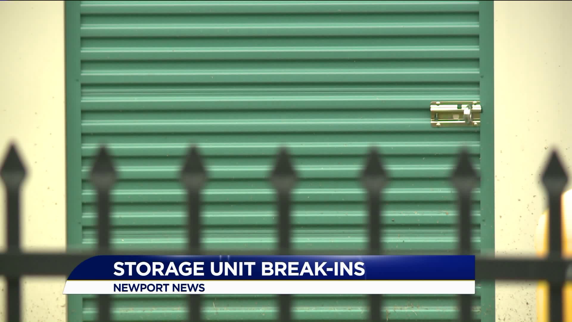 Multiple units broken into at Newport News storage facility