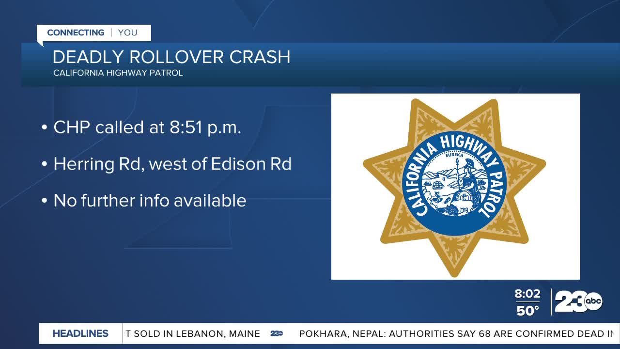 KCSO identifies passenger killed in deadly rollover crash near Arvin