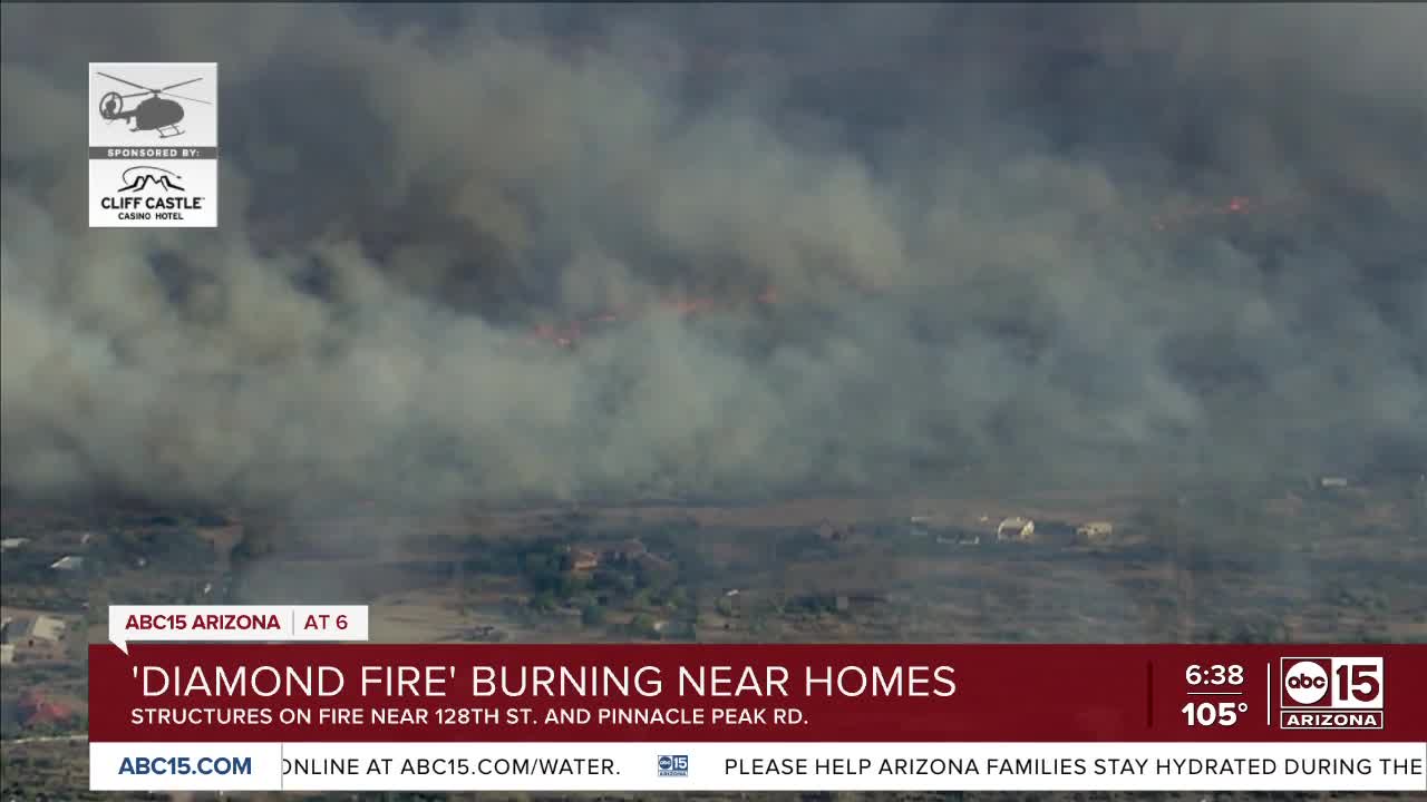 Diamond Fire burns 2,500 acres in north Scottsdale