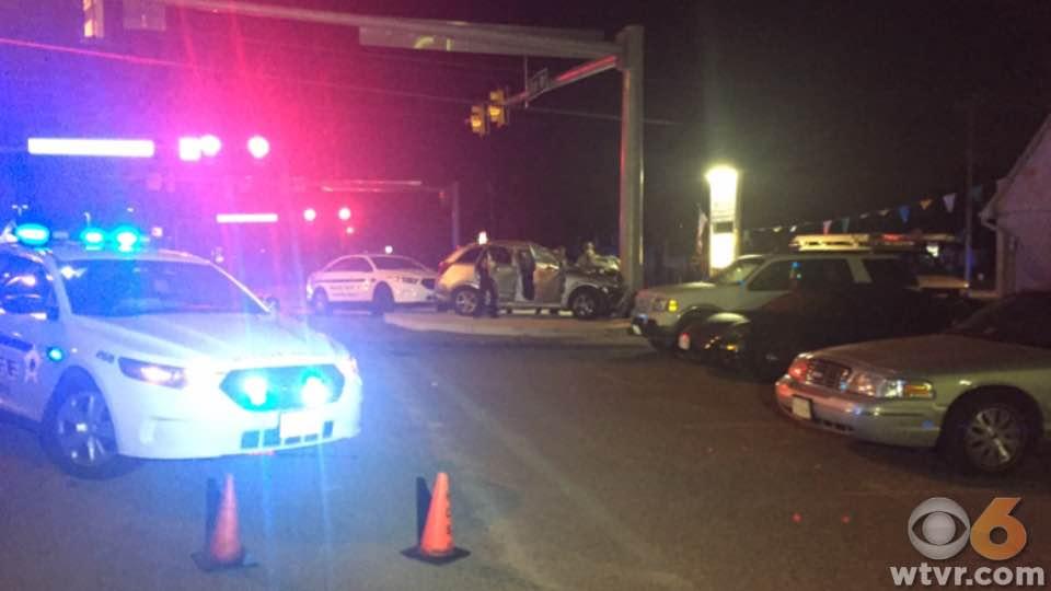 Driver hits Hanover cruiser, Mechanicsville utility pole