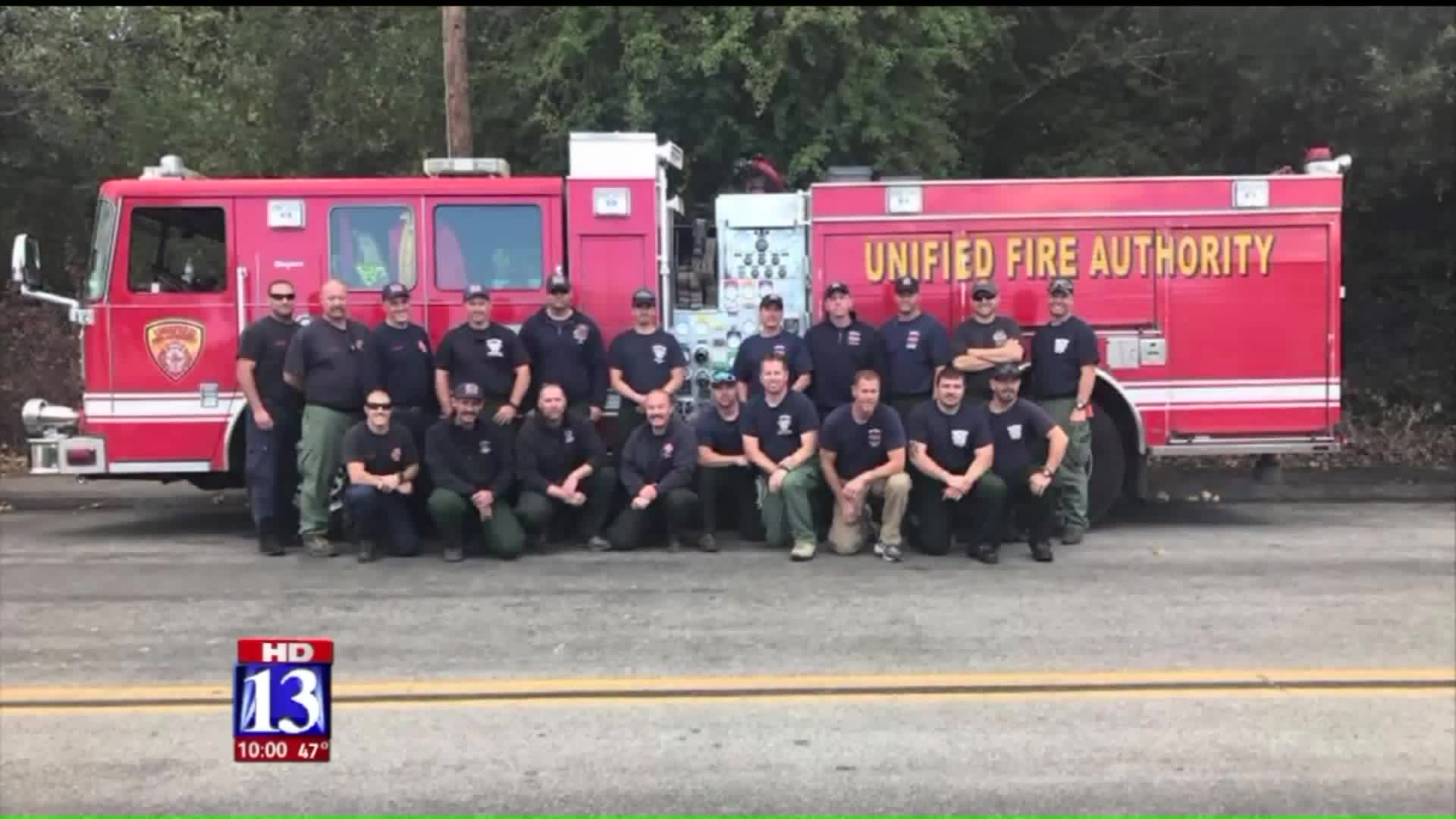 More Utah firefighters return from battling fires in California