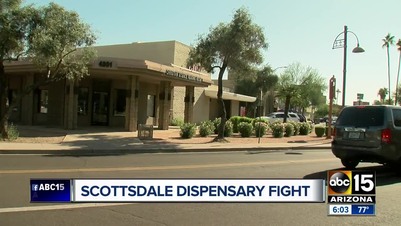 Business tables marijuana dispensary plans in Scottsdale