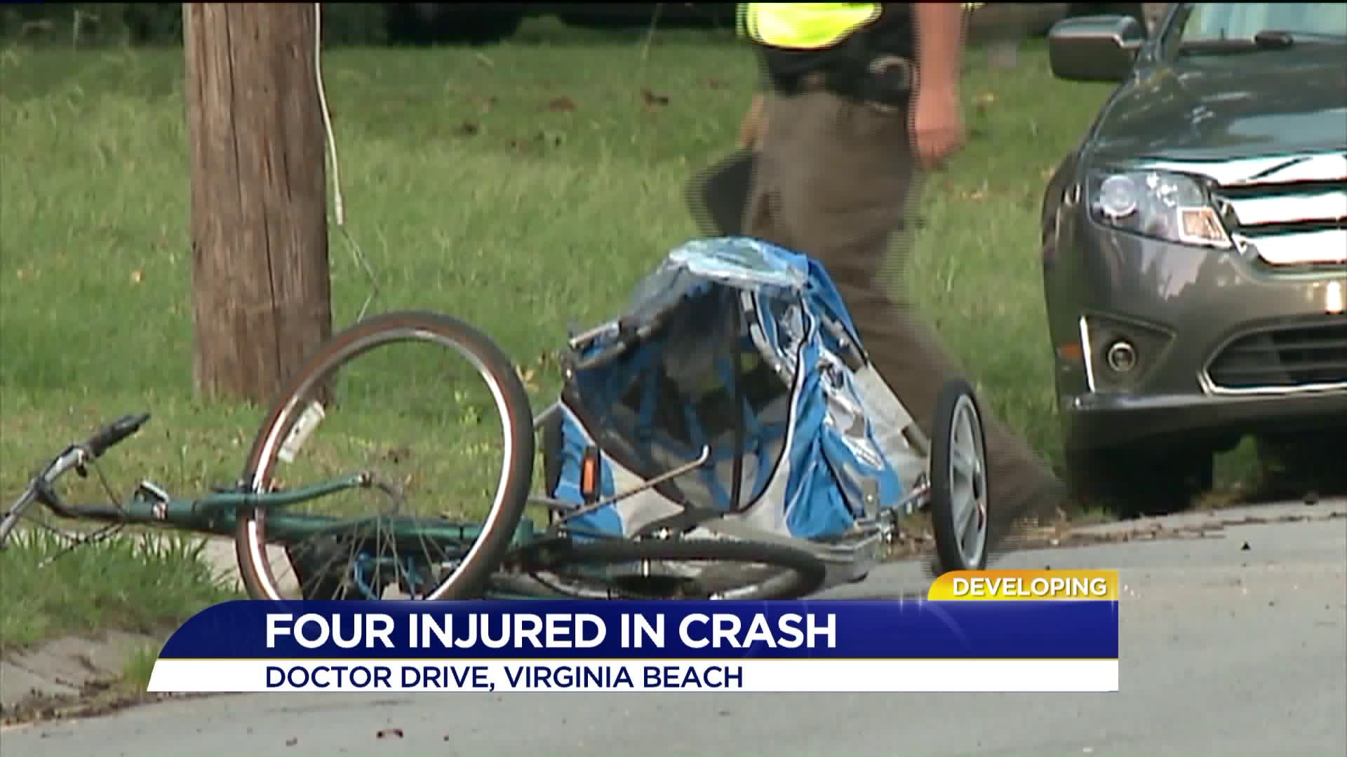 Woman, children injured in autopedestrian crash in Virginia Beach