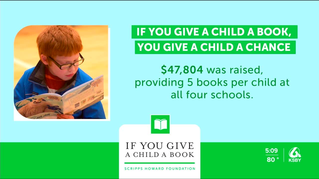 KSBY, community raises 47K+ in our "If You Give a Book..." campaign