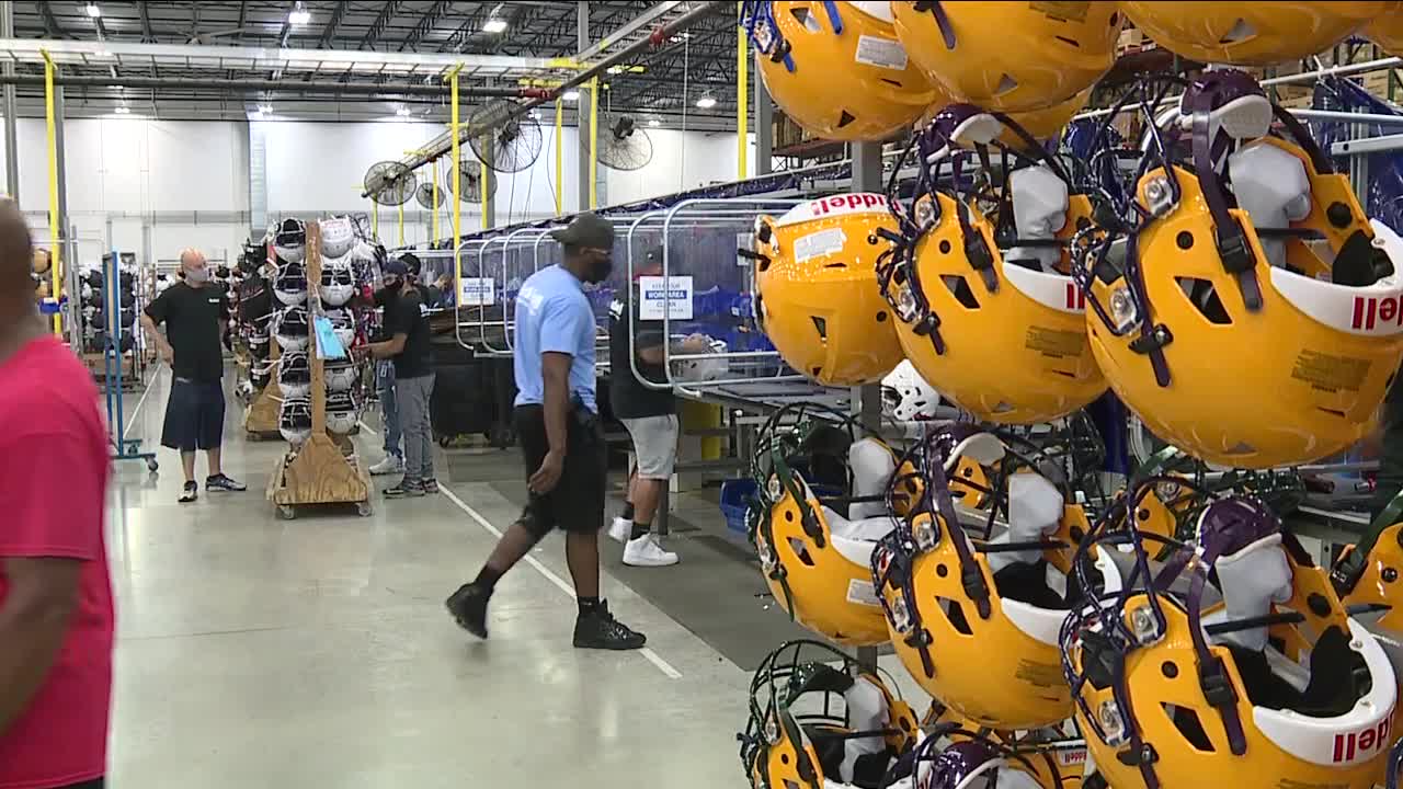 Local football helmet maker, Riddell, hiring to fill 50 positions
