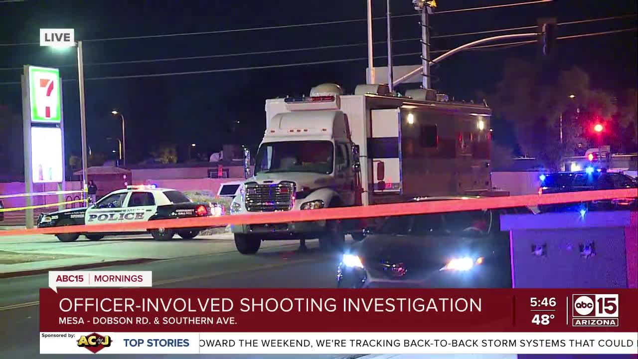 Mesa police officers involved in deadly shooting near Dobson and Southern