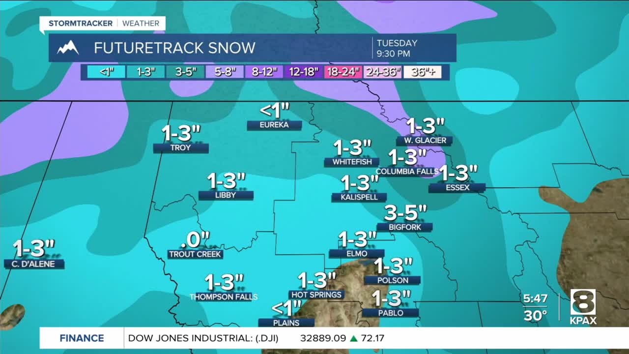 Scattered snow showers to continue