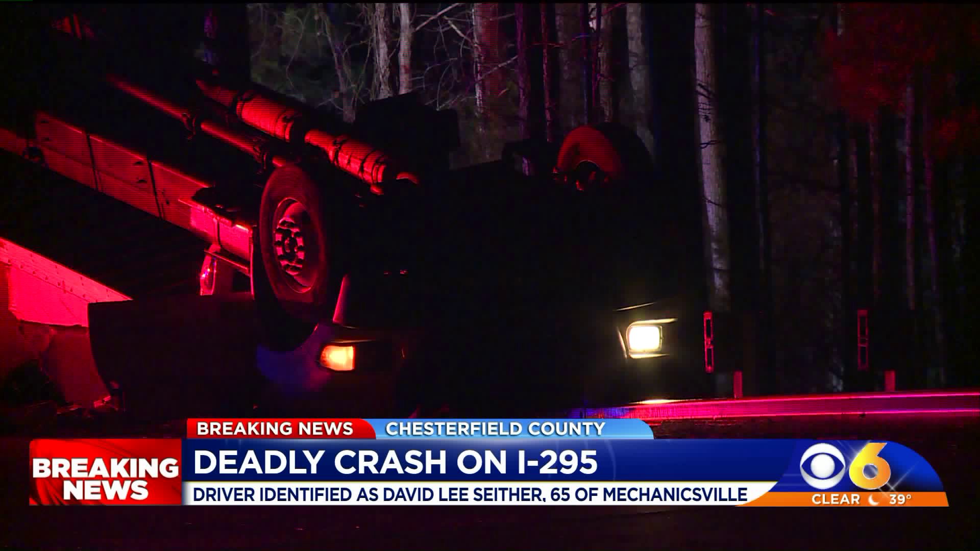 Mechanicsville man killed in I295 crash in Chesterfield