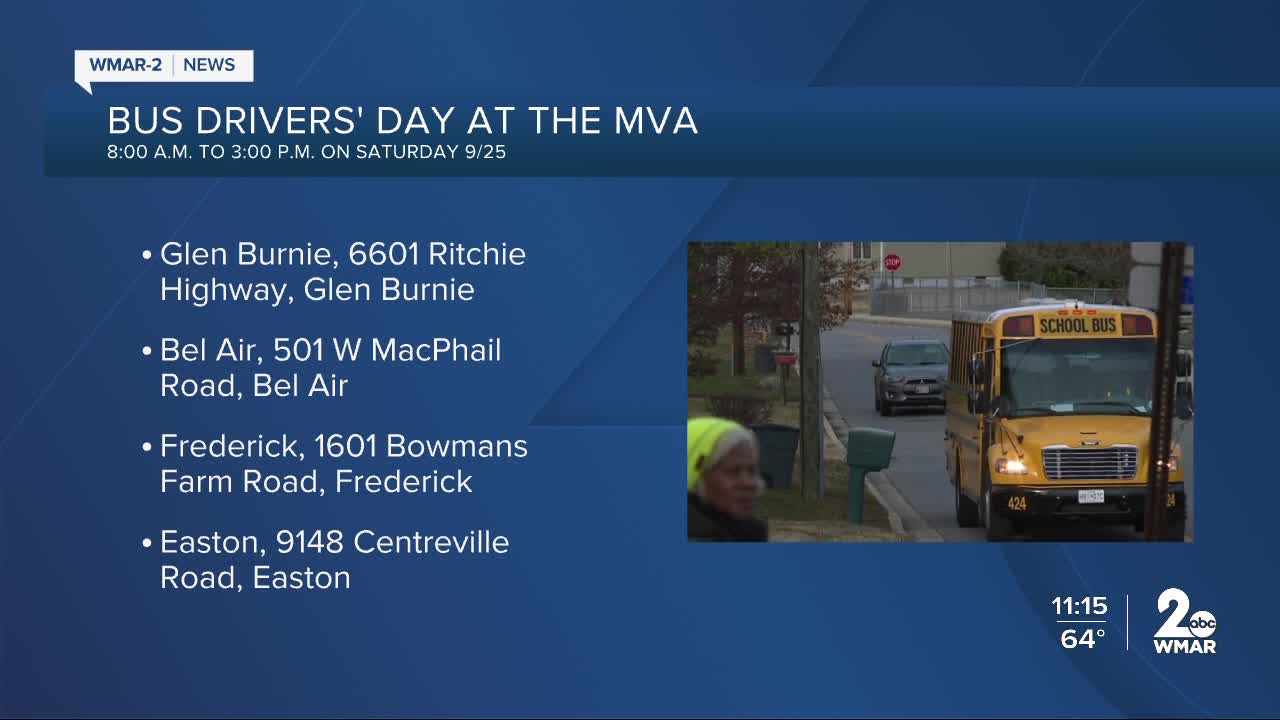 MDOT & MVA to hold 'Bus Drivers Day' amid nationwide bus driver shortages