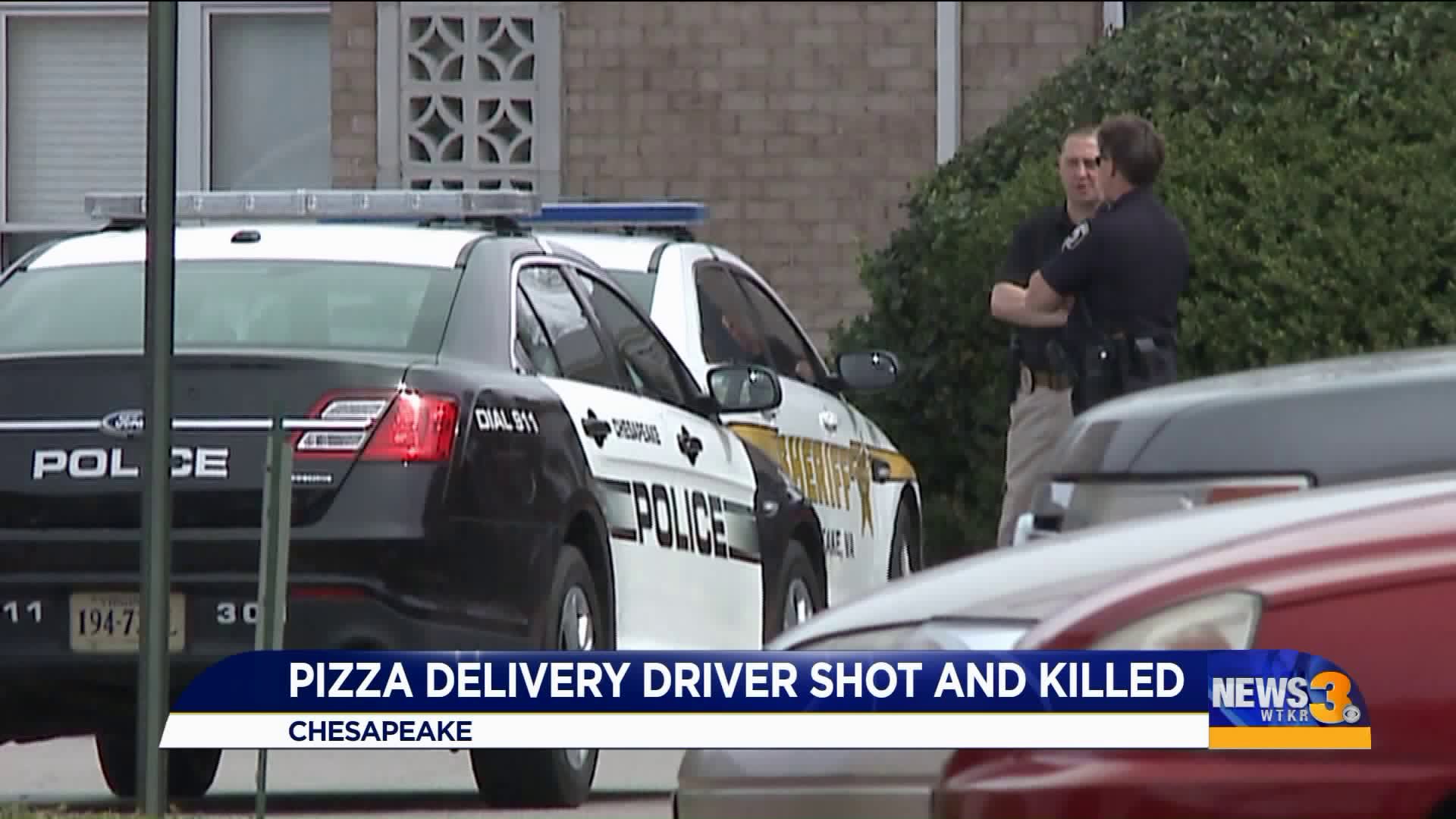 Pizza delivery driver found shot to death inside vehicle at Chesapeake