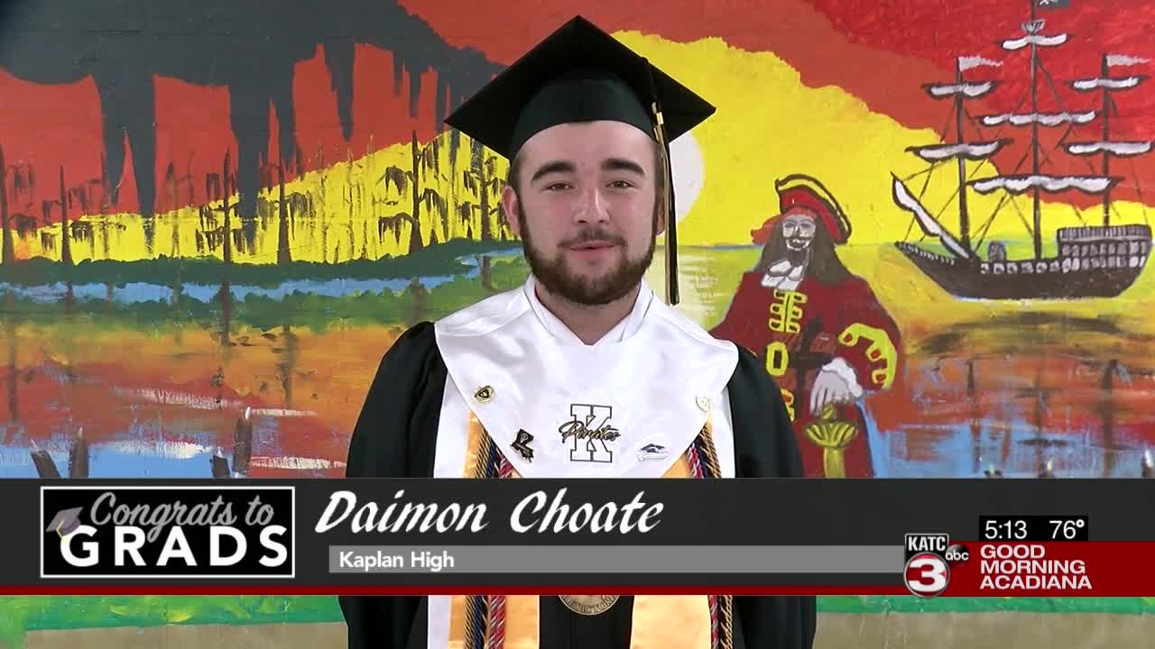 Top graduates from Acadiana for the week of June 7, 2021