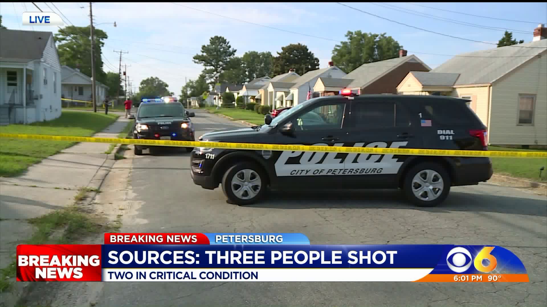 Neighbor heard 8 shots that left 1 dead, 2 wounded in Petersburg