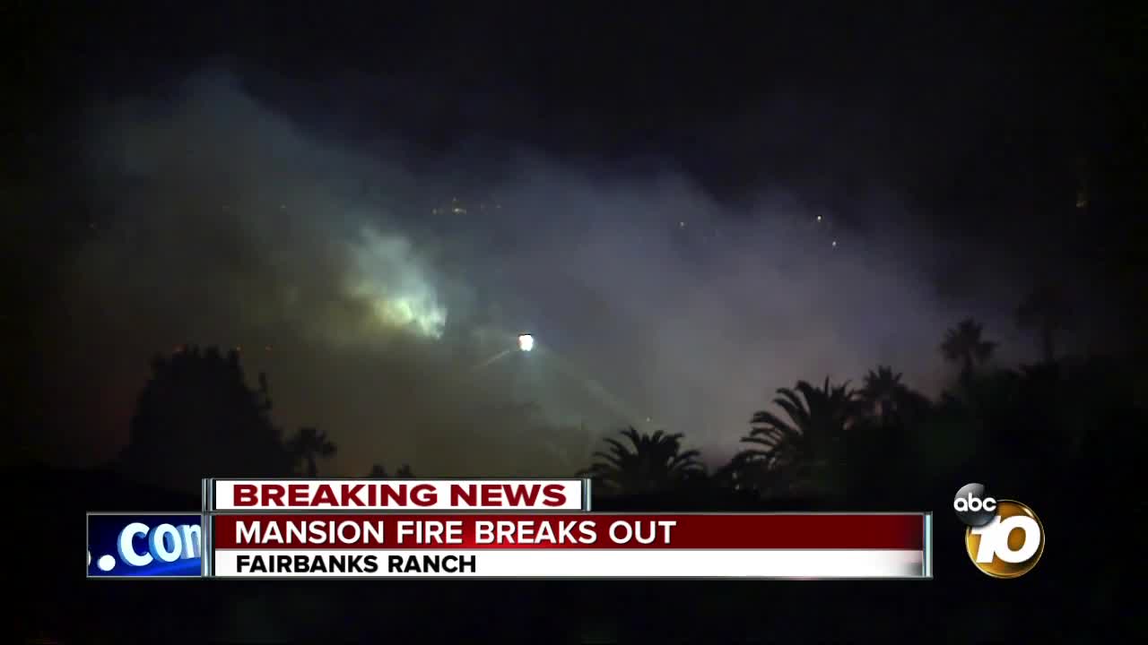 Crews Knock Down Fairbanks Ranch Mansion Fire