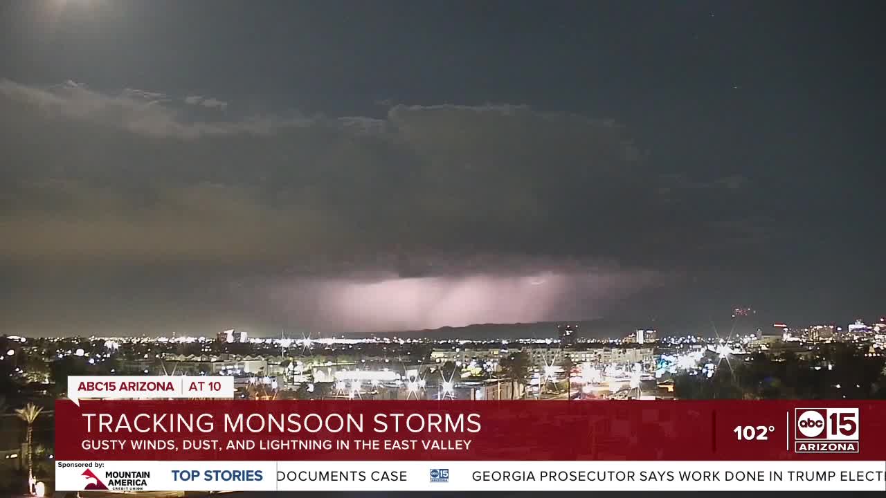 LIVE UPDATES Monsoon storms roll through the Valley Monday