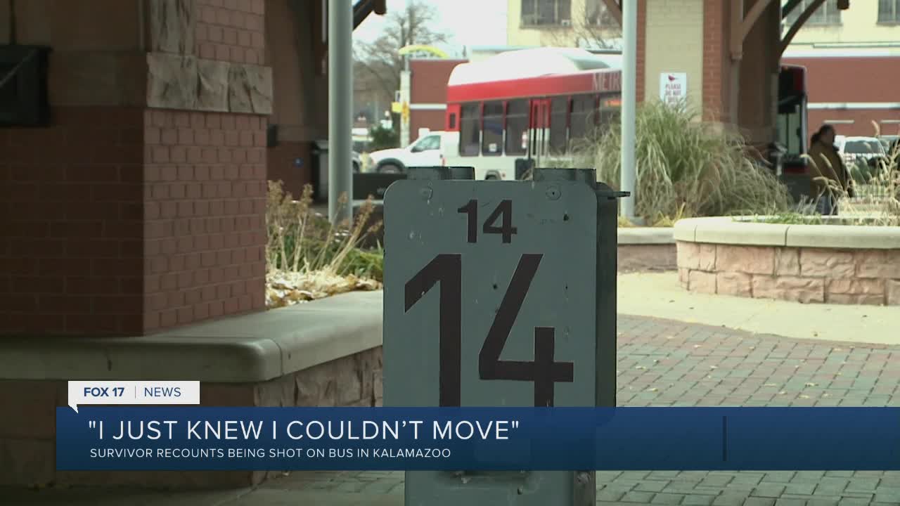 Man shot on Kalamazoo bus says he faced an active shooter before