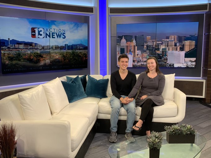 James, Melissa Holzhauer visit 13 Action News studio