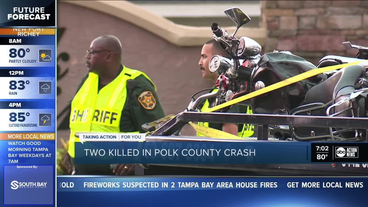 2 killed in Auburndale crash after motorcyclist runs from traffic stop PCSO