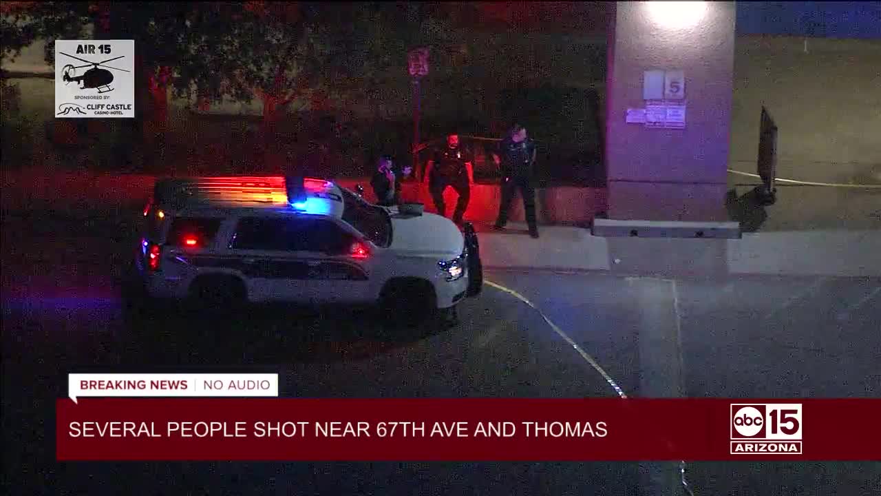 Teen in custody, four people shot near 67th Ave and Thomas