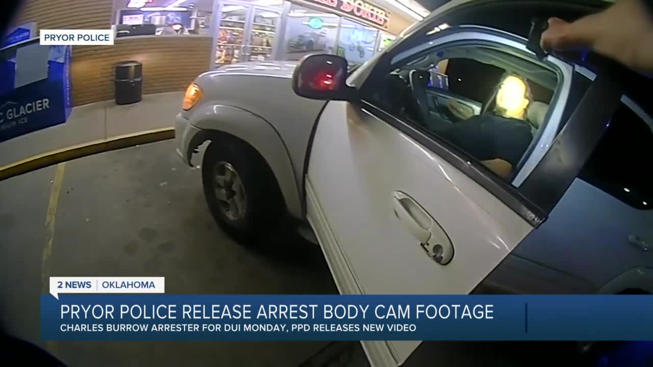 Pryor police release body cam footage of arrest from Monday