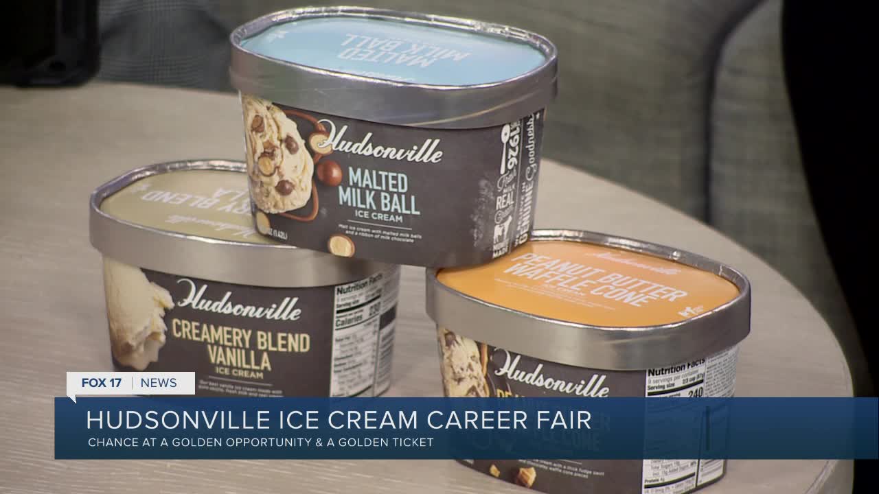 Win a year's supply of ice cream at Hudsonville Ice Cream job fair!