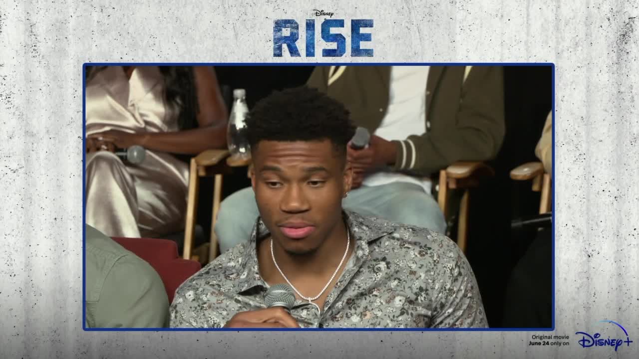 VIDEO: Giannis says it was an emotional experience watching 'Rise'