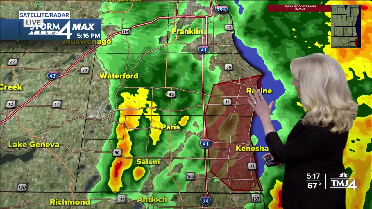 Storm dumps heavy rain on southeast Wis., power outages reported