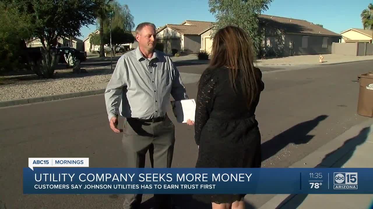 Johnson Utilities asking for more money from customers