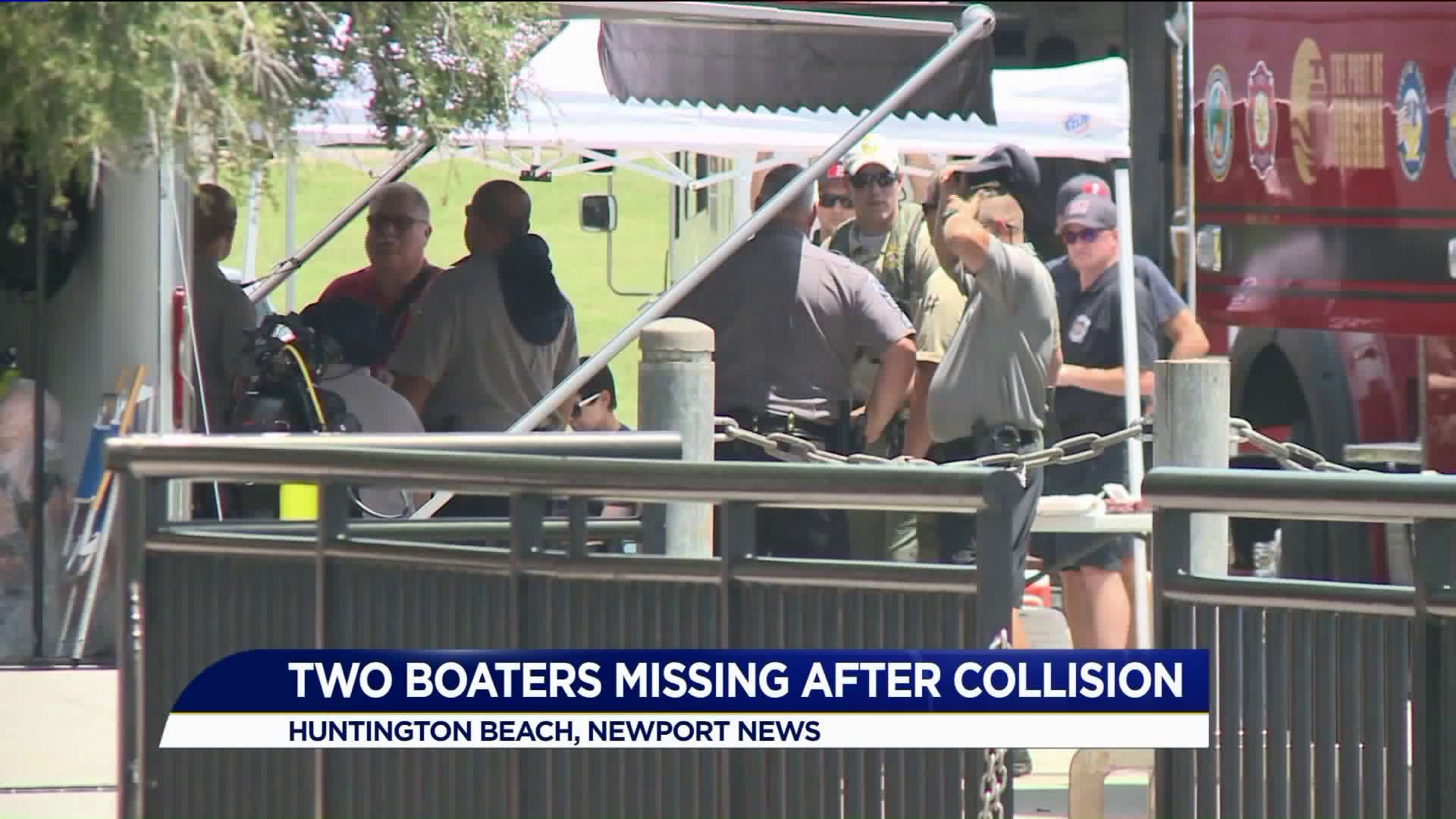 Two people missing after Newport News boat collision