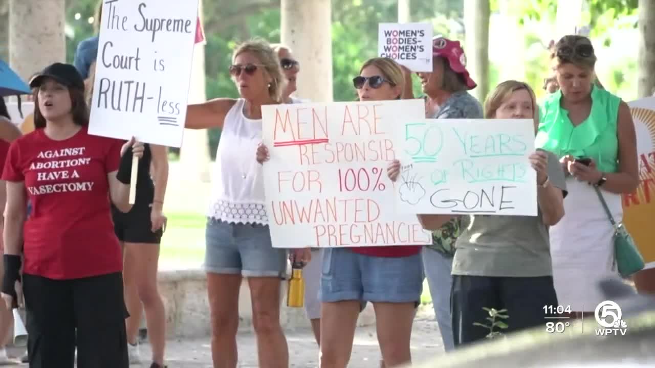 Rallies held throughout South Florida after Roe v. Wade decision