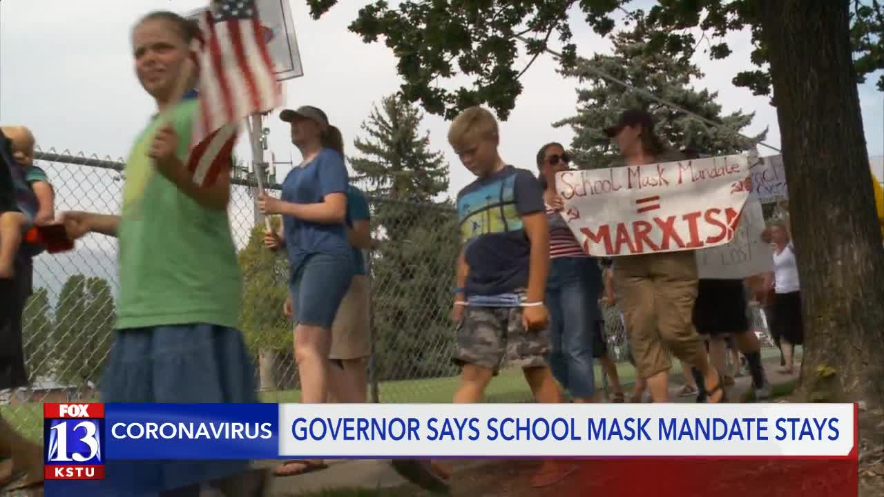 COVID19 cases are dropping in Utah and the governor says K12 mask