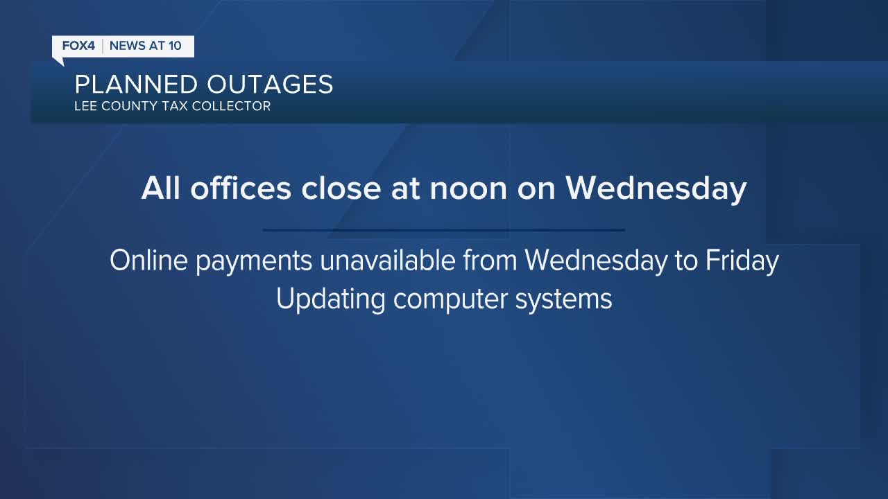 Lee Tax Collector plans upgrades that will disrupt service