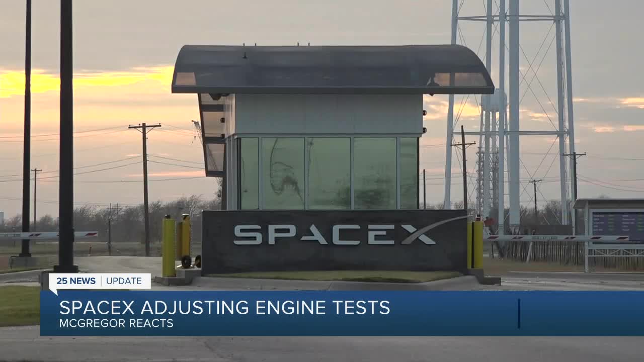 McGregor Mayor SpaceX noise will likely be 'at its worst' for 2 to 3